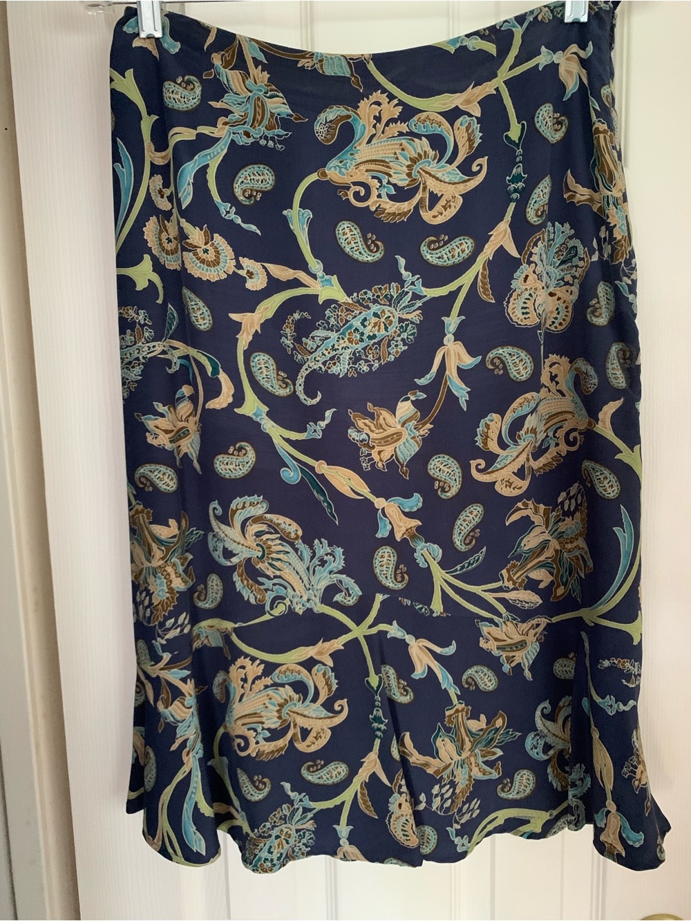 Talbots Silk Skirt